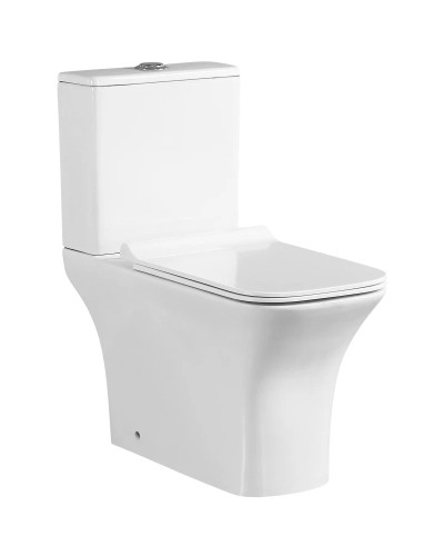 Унитаз-компакт безободковый с сиденьем микролифт SantiLine SL-5023