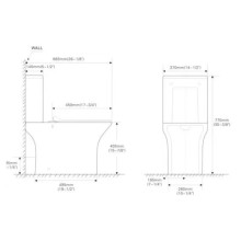 Унитаз-компакт безободковый с сиденьем микролифт SantiLine SL-5023