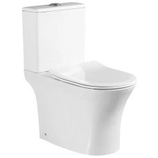 Унитаз-компакт безободковый с сиденьем микролифт SantiLine SL-5022