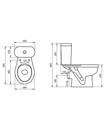 Унитаз-компакт детский с сиденьем Santek Каспер 1.WH50.1.741