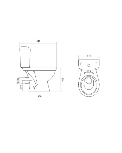 Унитаз Santek Паллада 1.WH30.2.371 с бачком и сиденьем
