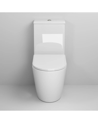 Унитаз-компакт безободковый с сиденьем микролифт Grossman GR-4480S