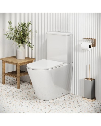 Унитаз-компакт безободковый с сиденьем микролифт Grossman GR-4480S