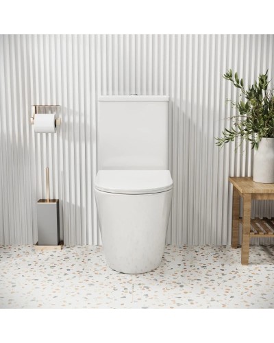 Унитаз-компакт безободковый с сиденьем микролифт Grossman GR-4480S