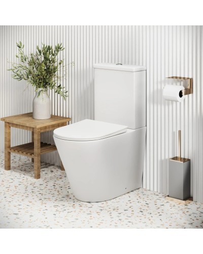 Унитаз-компакт безободковый с сиденьем микролифт Grossman GR-4480MS