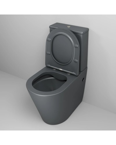 Унитаз-компакт безободковый с сиденьем микролифт Grossman GR-4480GMS