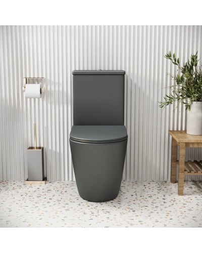 Унитаз-компакт безободковый с сиденьем микролифт Grossman GR-4480GMS