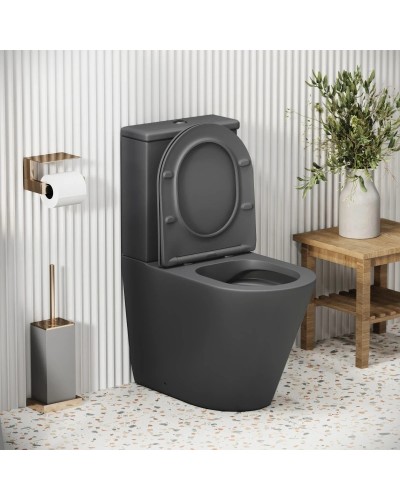 Унитаз-компакт безободковый с сиденьем микролифт Grossman GR-4480GMS