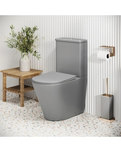 Унитаз-компакт безободковый с сиденьем микролифт Grossman GR-4480GLMS