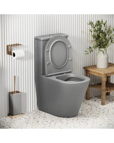 Унитаз-компакт безободковый с сиденьем микролифт Grossman GR-4480GLMS