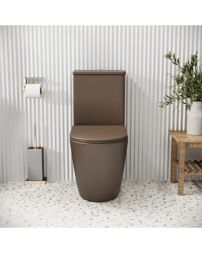 Унитаз-компакт безободковый с сиденьем микролифт Grossman GR-4480BRMS