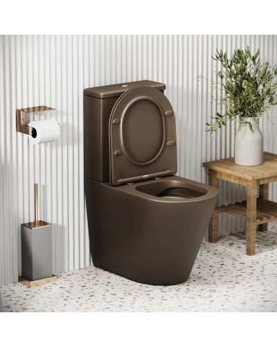 Унитаз-компакт безободковый с сиденьем микролифт Grossman GR-4480BRMS