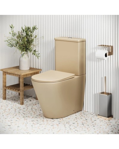 Унитаз-компакт безободковый с сиденьем микролифт Grossman GR-4480BEMS