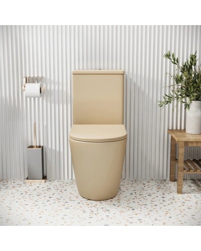 Унитаз-компакт безободковый с сиденьем микролифт Grossman GR-4480BEMS