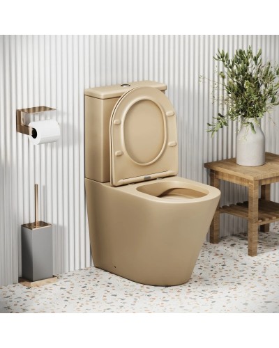 Унитаз-компакт безободковый с сиденьем микролифт Grossman GR-4480BEMS