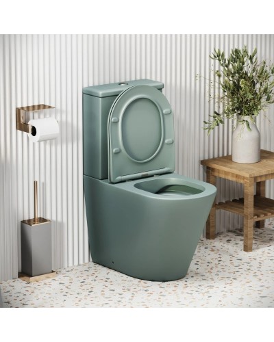 Унитаз-компакт безободковый с сиденьем микролифт Grossman GR-4480MNMS