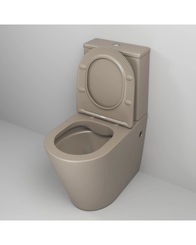 Унитаз-компакт безободковый с сиденьем микролифт Grossman GR-4480BRLMS