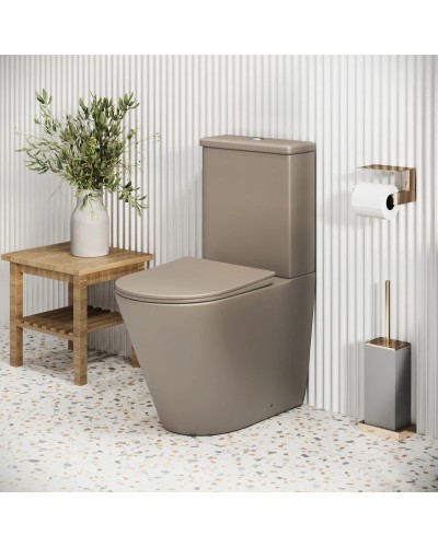 Унитаз-компакт безободковый с сиденьем микролифт Grossman GR-4480BRLMS