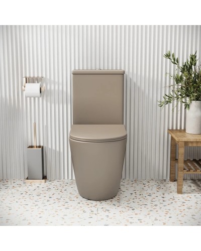 Унитаз-компакт безободковый с сиденьем микролифт Grossman GR-4480BRLMS