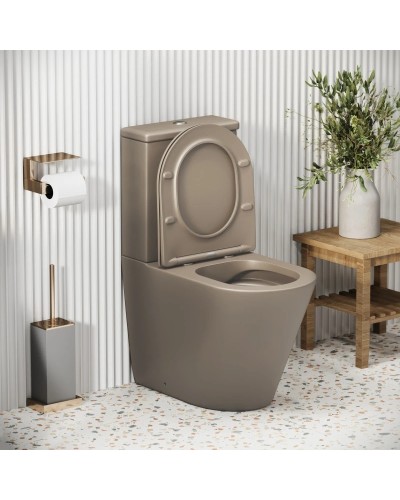 Унитаз-компакт безободковый с сиденьем микролифт Grossman GR-4480BRLMS