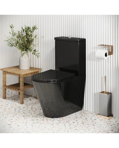 Унитаз-компакт безободковый с сиденьем микролифт Grossman GR-4480BS