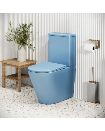 Унитаз-компакт безободковый с сиденьем микролифт Grossman GR-4480BSMS