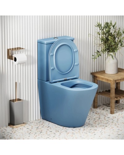 Унитаз-компакт безободковый с сиденьем микролифт Grossman GR-4480BSMS