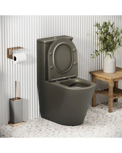 Унитаз-компакт безободковый с сиденьем микролифт Grossman GR-4480GSMS