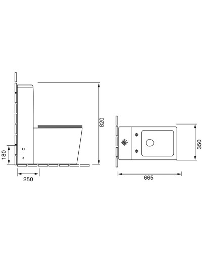 Унитаз-компакт с сиденьем микролифт Grossman GR-4400S
