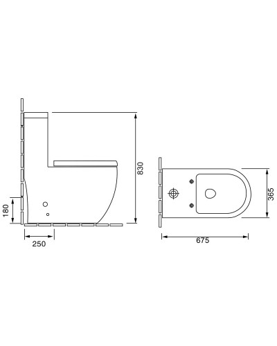 Унитаз-компакт с сиденьем микролифт Grossman GR-4496S
