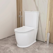 Унитаз-компакт безободковый с сиденьем микролифт Grossman GR-4492S