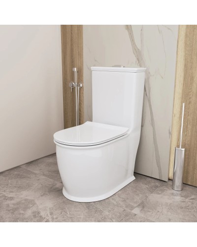 Унитаз-компакт безободковый с сиденьем микролифт Grossman GR-4492S