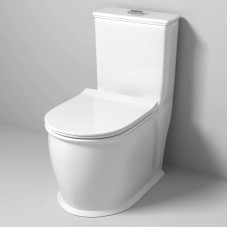 Унитаз-компакт безободковый с сиденьем микролифт Grossman GR-4492S
