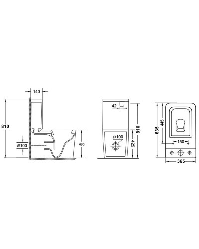 Унитаз-компакт с сиденьем микролифт Grossman GR-4445S-1