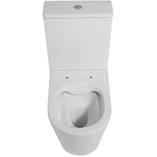 Унитаз-компакт безободковый с сиденьем микролифт Abber Bequem AC1112TMW