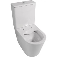 Унитаз-компакт безободковый с сиденьем микролифт Abber Bequem AC1112TMW