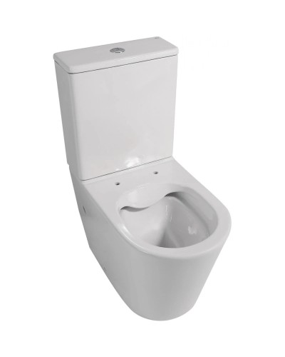 Унитаз-компакт безободковый с сиденьем микролифт Abber Bequem AC1112TMW