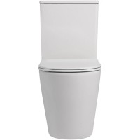 Унитаз-компакт безободковый с сиденьем микролифт Abber Bequem AC1112TMW