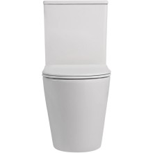 Унитаз-компакт безободковый с сиденьем микролифт Abber Bequem AC1112TMW