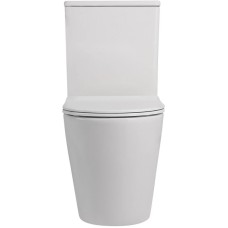 Унитаз-компакт безободковый с сиденьем микролифт Abber Bequem AC1112TMW