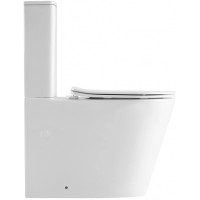 Унитаз-компакт безободковый с сиденьем микролифт Abber Bequem AC1112TMW