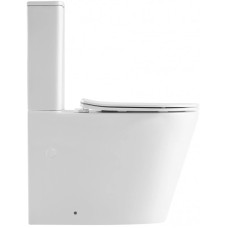Унитаз-компакт безободковый с сиденьем микролифт Abber Bequem AC1112TMW