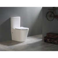 Унитаз-компакт безободковый с сиденьем микролифт SantiLine SL-5026