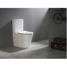 Унитаз-компакт безободковый с сиденьем микролифт SantiLine SL-5026