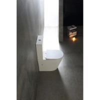 Унитаз-компакт безободковый с сиденьем микролифт SantiLine SL-5026