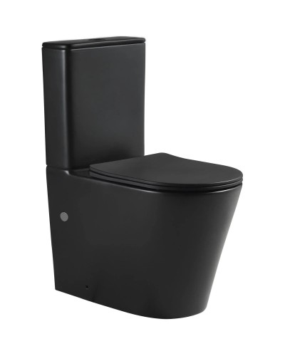 Унитаз-компакт безободковый с сиденьем микролифт SantiLine SL-5026MB