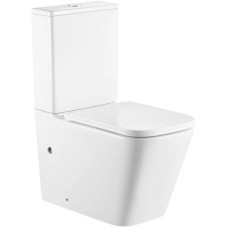 Унитаз-компакт безободковый с сиденьем микролифт SantiLine SL-5028