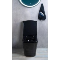 Унитаз-компакт безободковый с сиденьем микролифт GID Tr2170BL