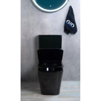 Унитаз-компакт безободковый с сиденьем микролифт GID Tr2170BL