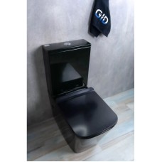 Унитаз-компакт безободковый с сиденьем микролифт GID Tr2170BL